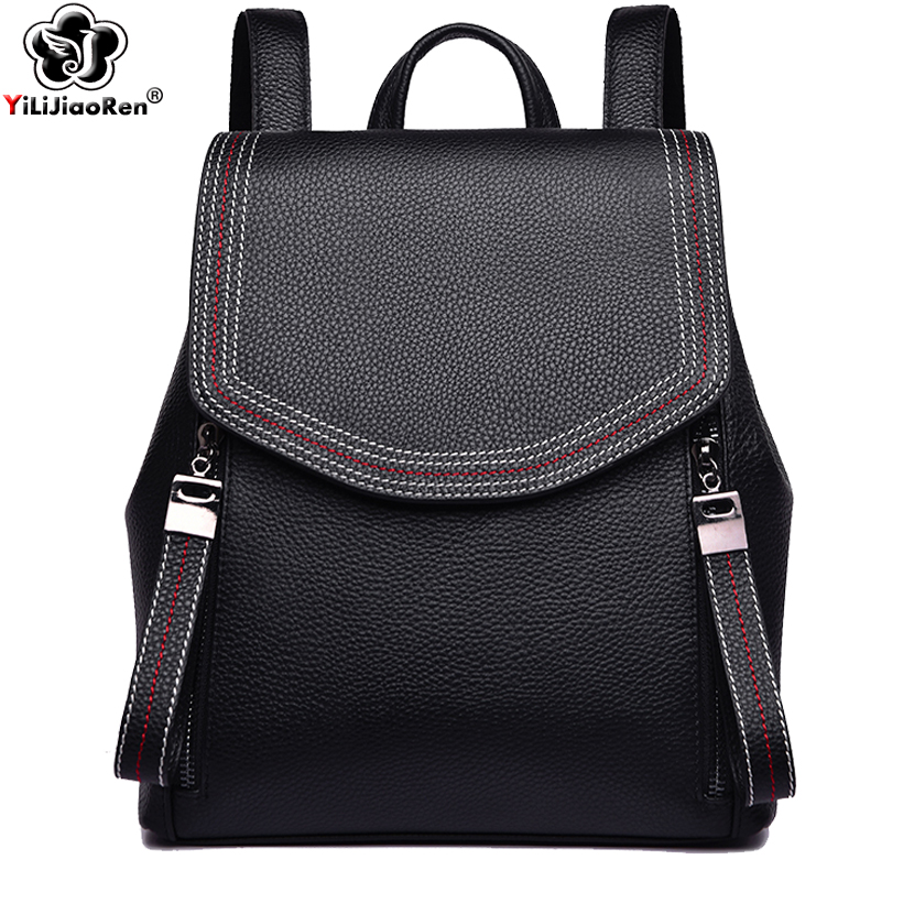 Interior Design Women - Fashion Thread Women Backpack Designer Genuine