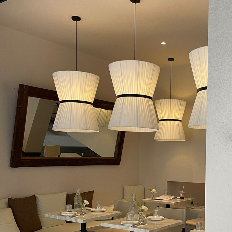 Interior Design Minimalist - Modern Designer Minimalist Fabric LEDPendant Light