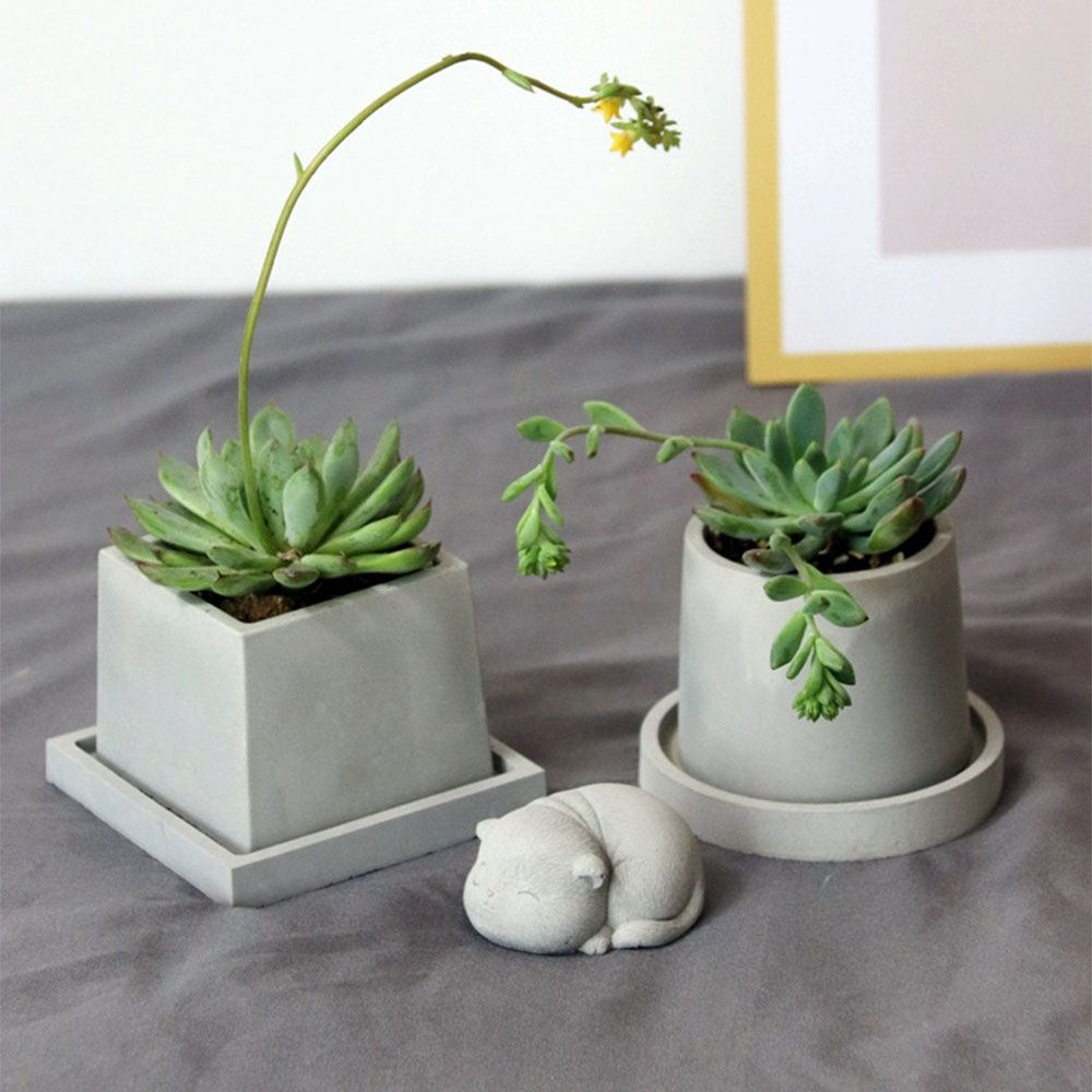 Cement Plant Pot Concrete Mold - Terrazzo Pot Cement 评论和价格
