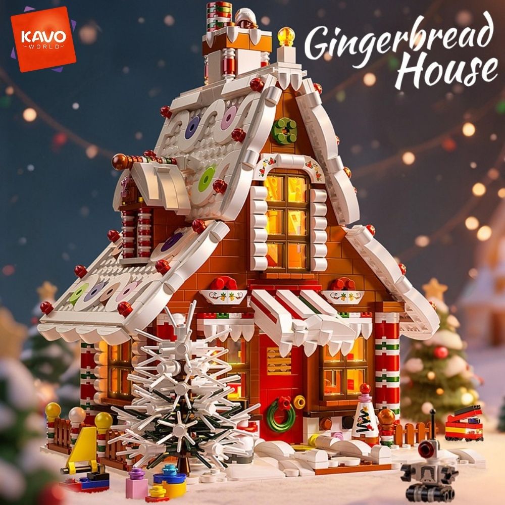 KAVOWORLD 1614PCS Christmas Gi - Interior Design Lego 评论和价格