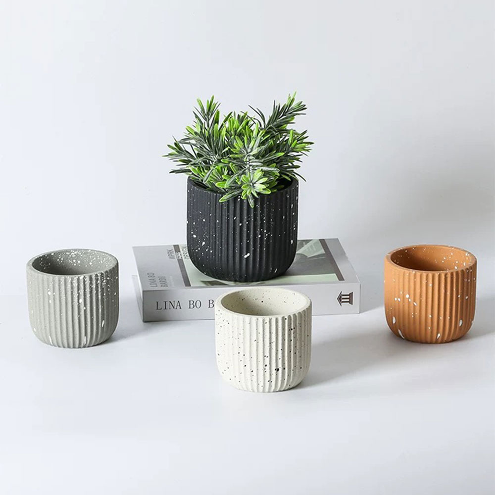Minimalist Stripe Terrazzo Con - Terrazzo Pot Cement 评论和价格