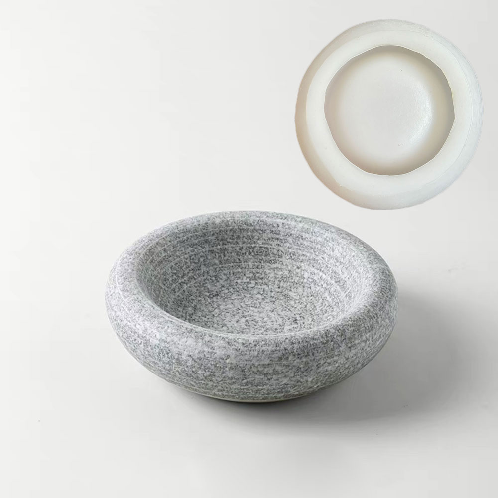 Round Cement Bowl Silicone Mol - Terrazzo Pot Cement 评论和价格