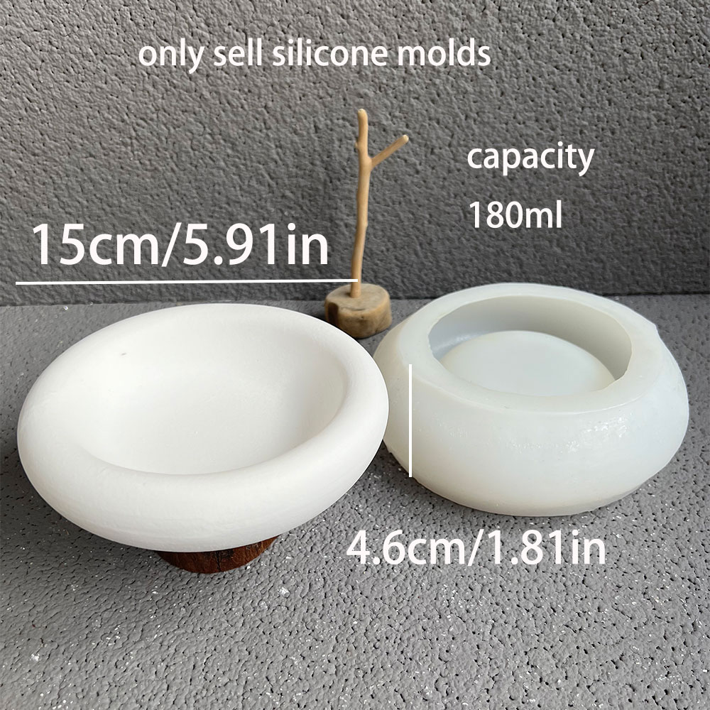 Round Cement Bowl Silicone Mol - Terrazzo Pot Cement 评论和价格