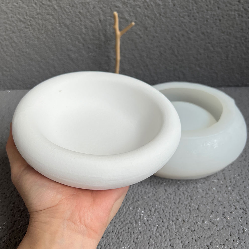 Round Cement Bowl Silicone Mol - Terrazzo Pot Cement 评论和价格