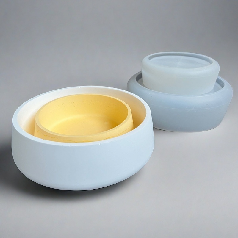 Large Bowl Flower Pot Silicone - Terrazzo Pot Cement 评论和价格