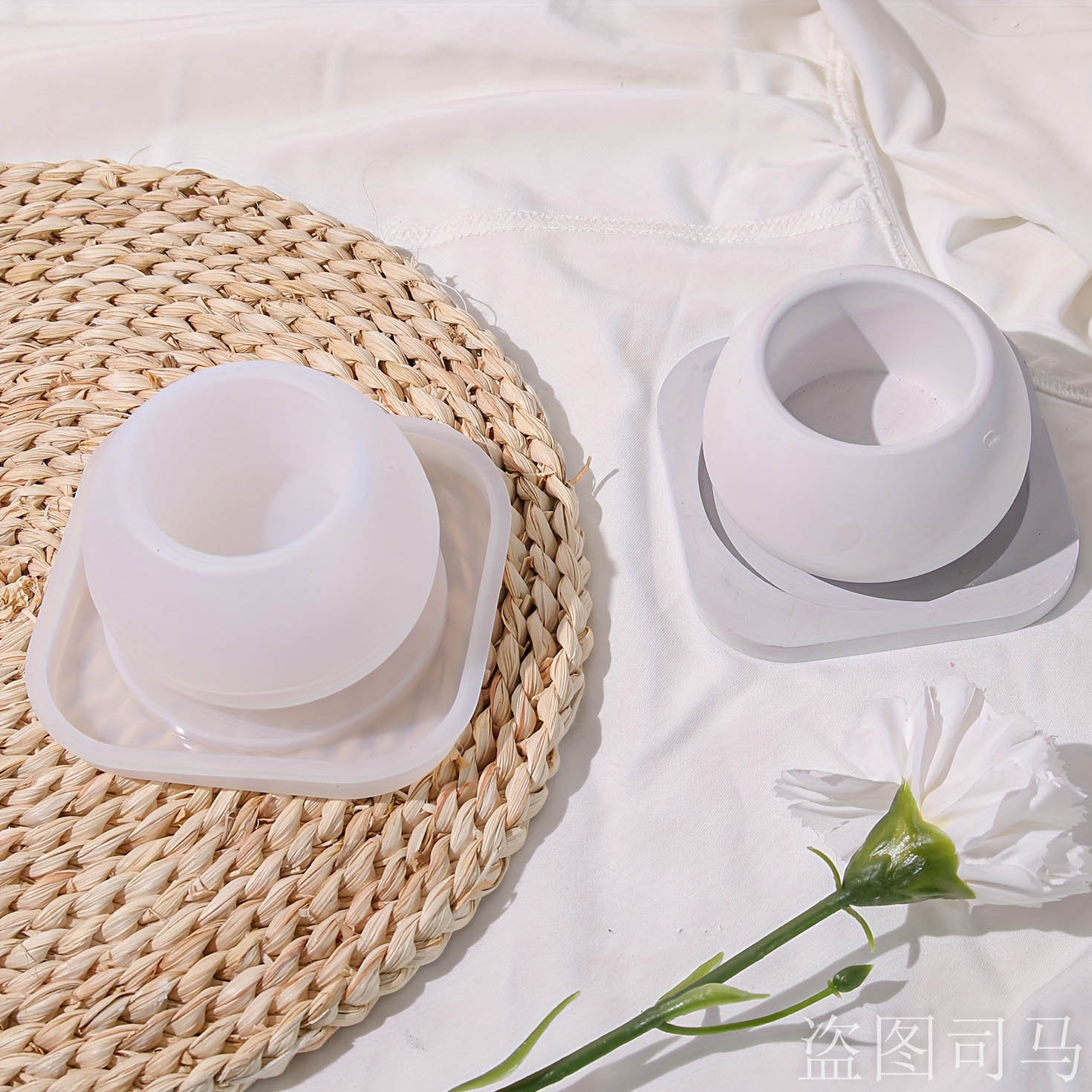 Concrete Flower Pot Mold with  - Terrazzo Pot Cement 评论和价格