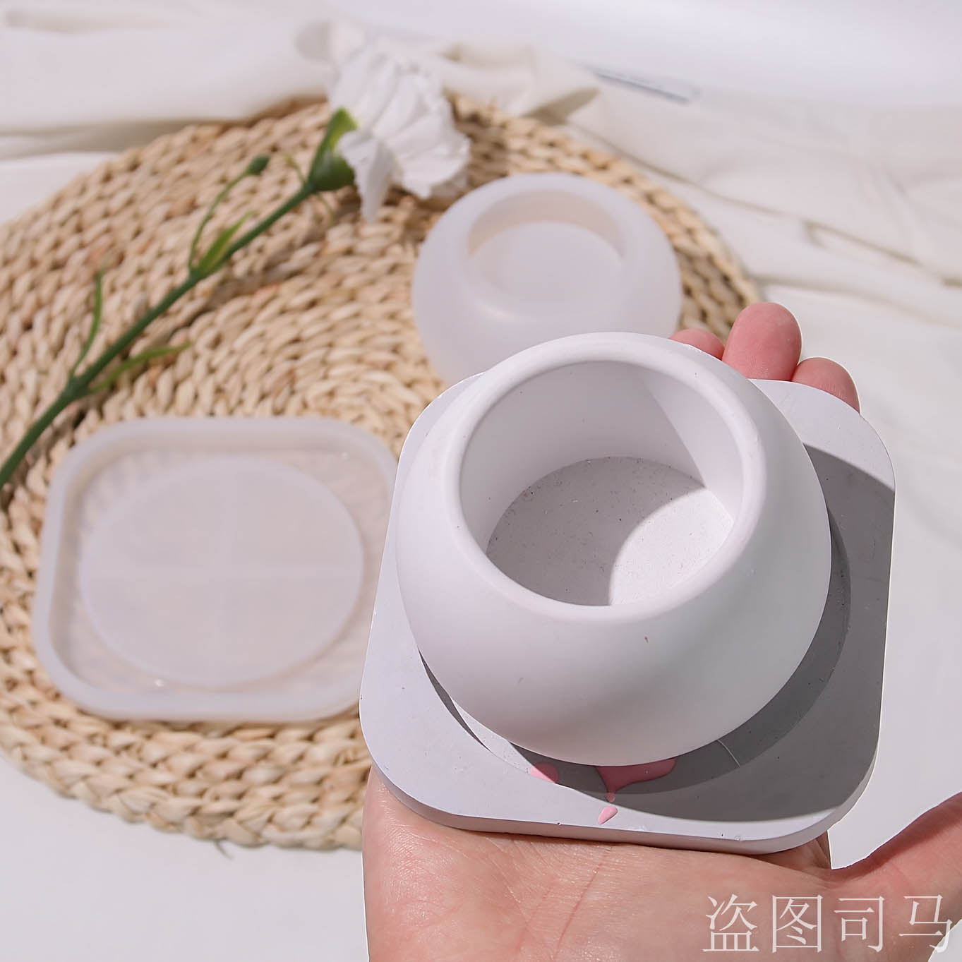 Concrete Flower Pot Mold with  - Terrazzo Pot Cement 评论和价格