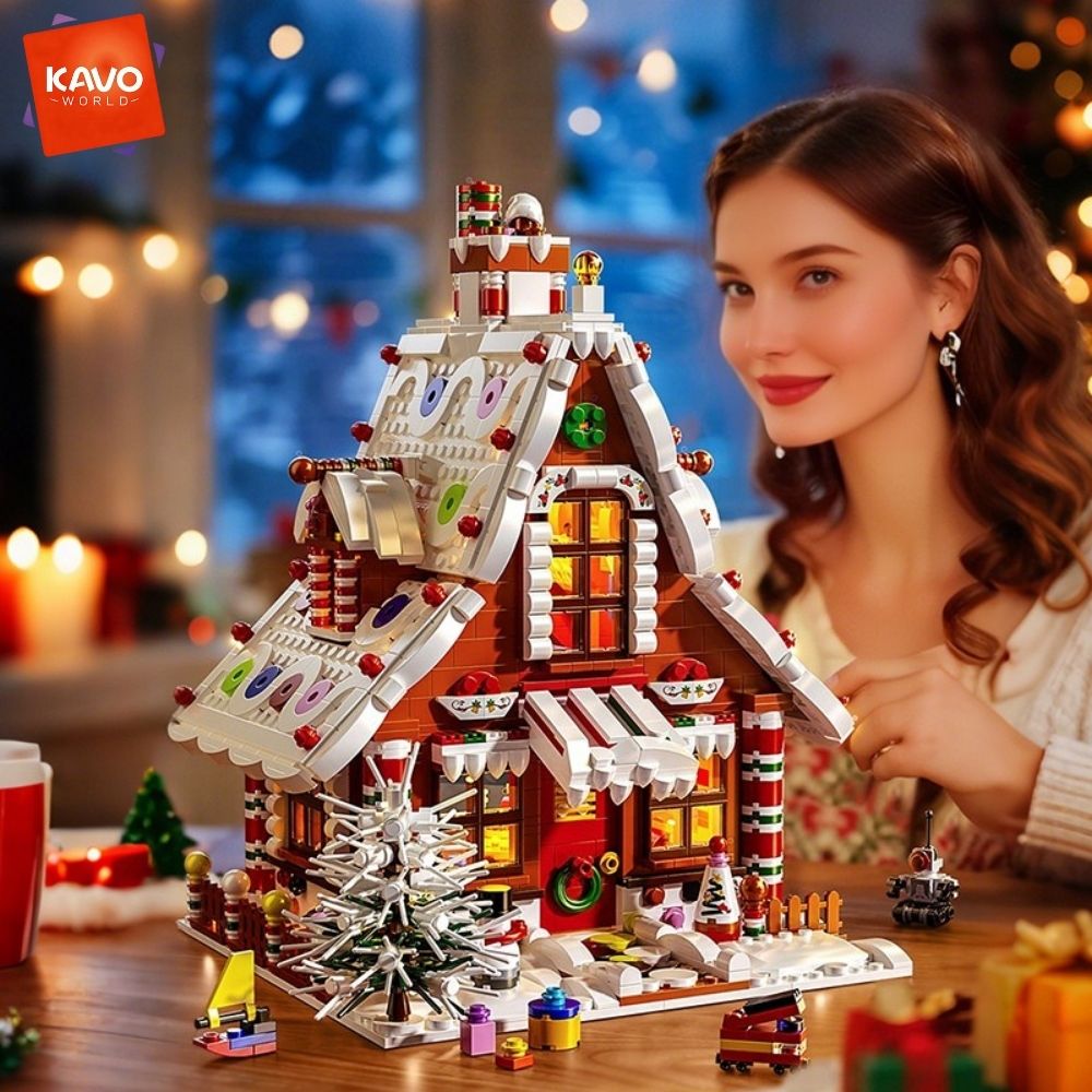KAVOWORLD 1614PCS Christmas Gi - Interior Design Lego 评论和价格