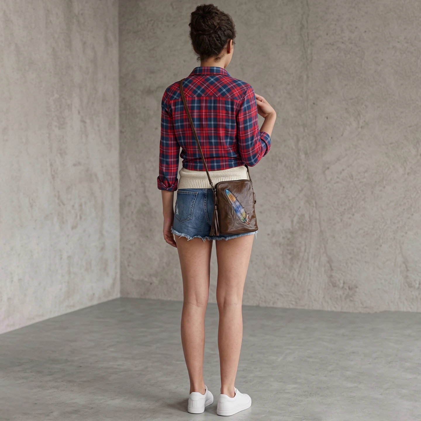 Women Mini Genuine Cowhide Cro - Interior Design Minimalist 评论和价格