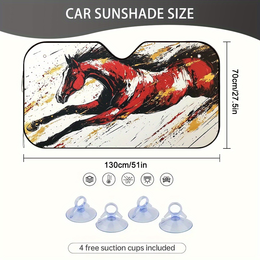 1pc Galloping Red Horse Art Ca - Interior Design Expo 评论和价格