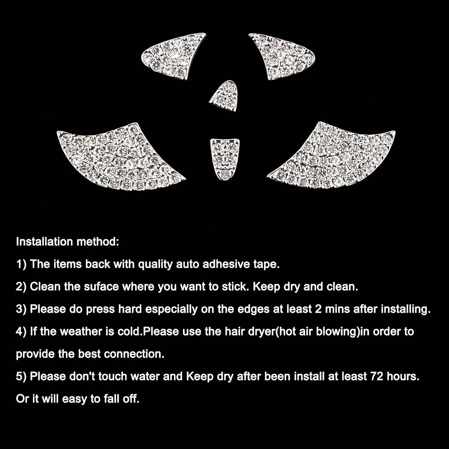 Car Steering Wheel Sticker Cry - Interior Design Texture 评论和价格