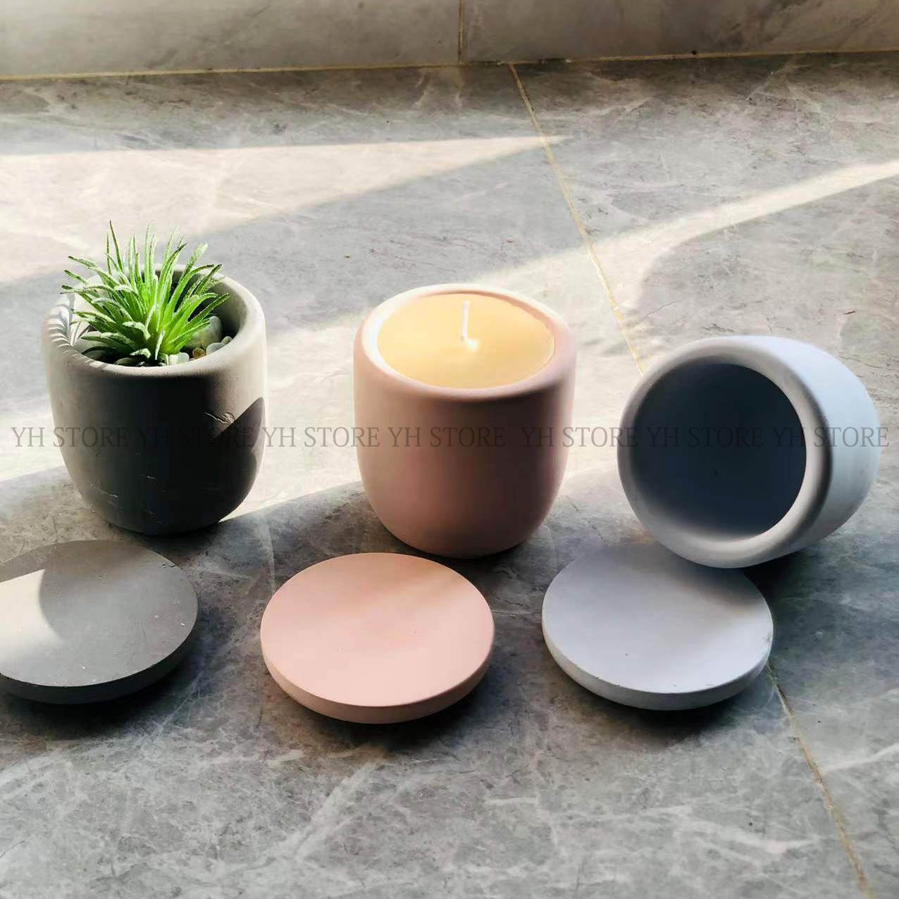 Cement Box Silicone Molds Terr - Terrazzo Pot Cement 评论和价格