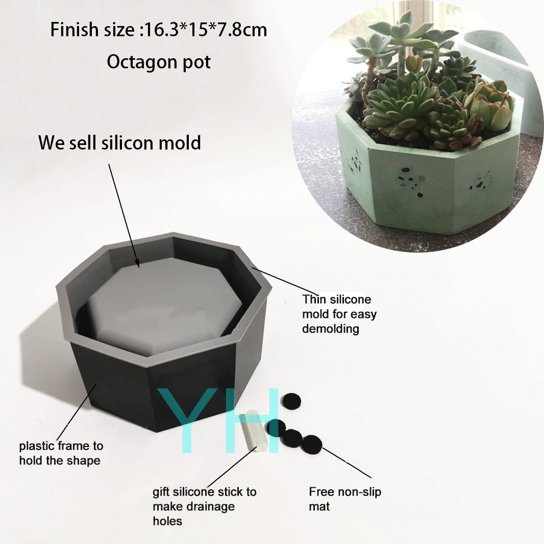 Cement Flower Pot Silicone Mol - Terrazzo Pot Cement 评论和价格