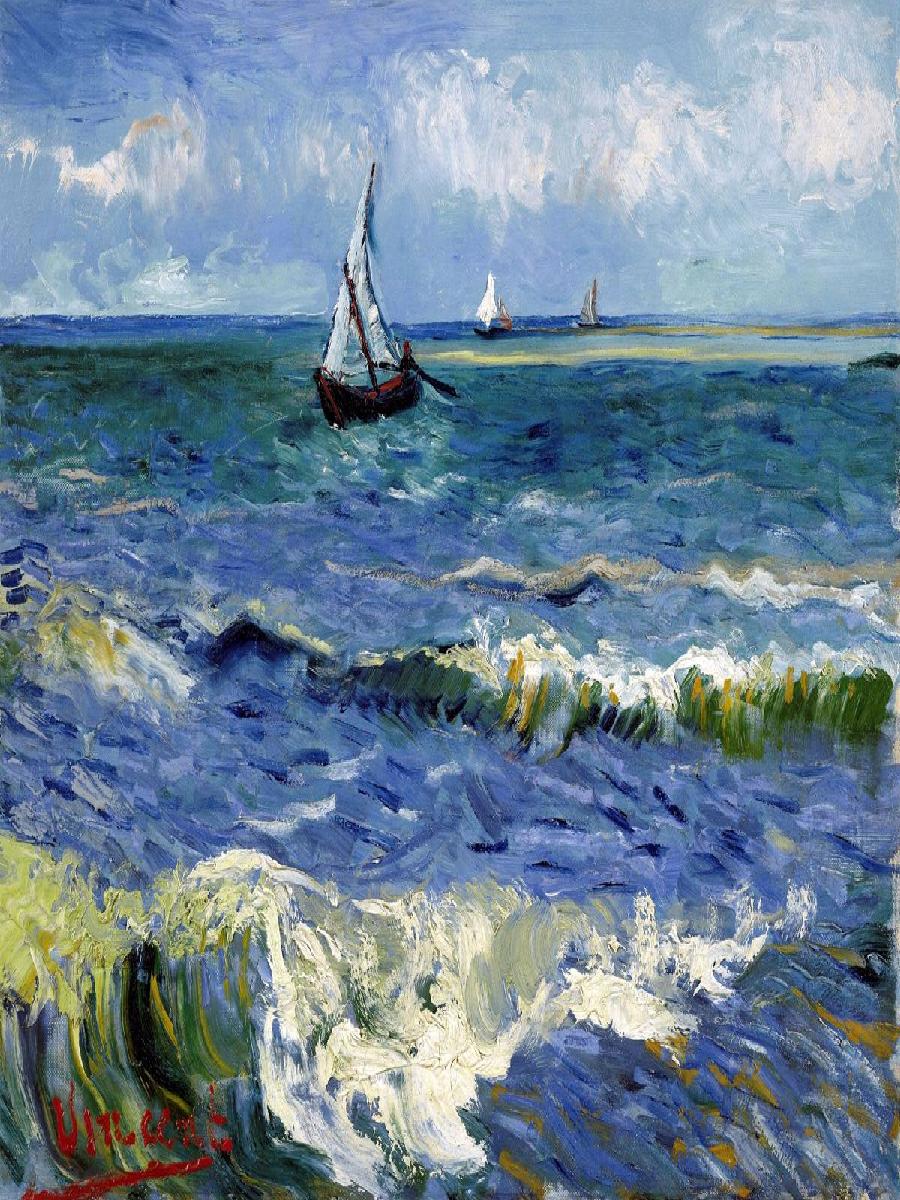 Vincent van Gogh Seascape Post - Interior Design Landscape 评论和价格