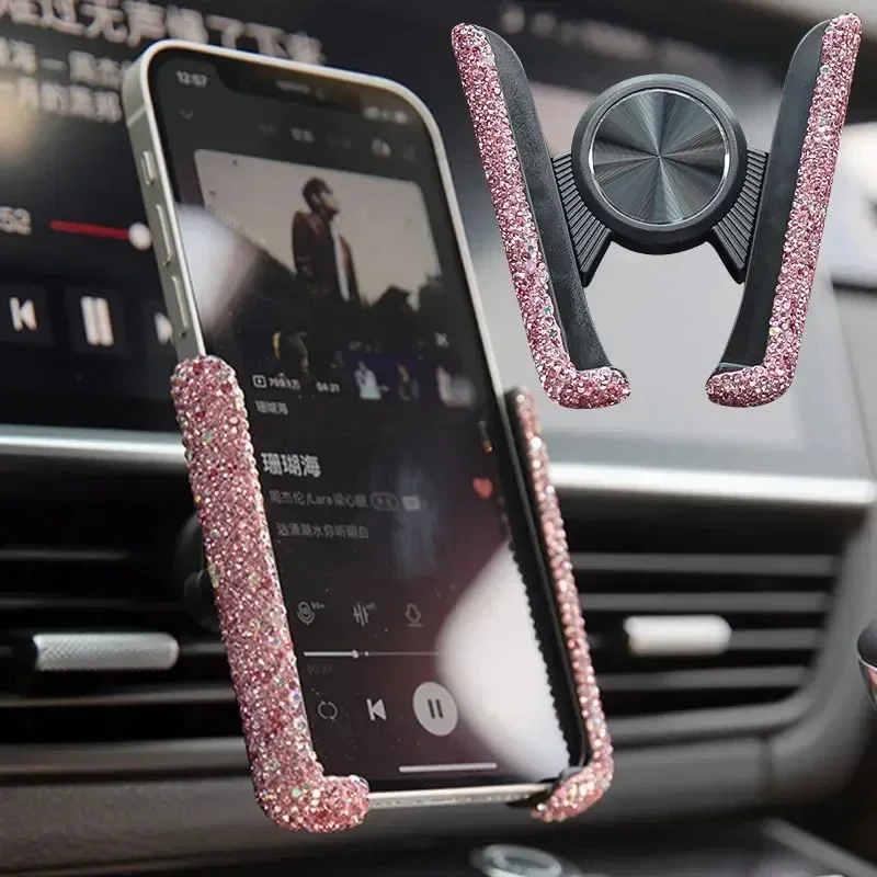Diamond Car Phone Holder Rhine - Interior Design Texture 评论和价格