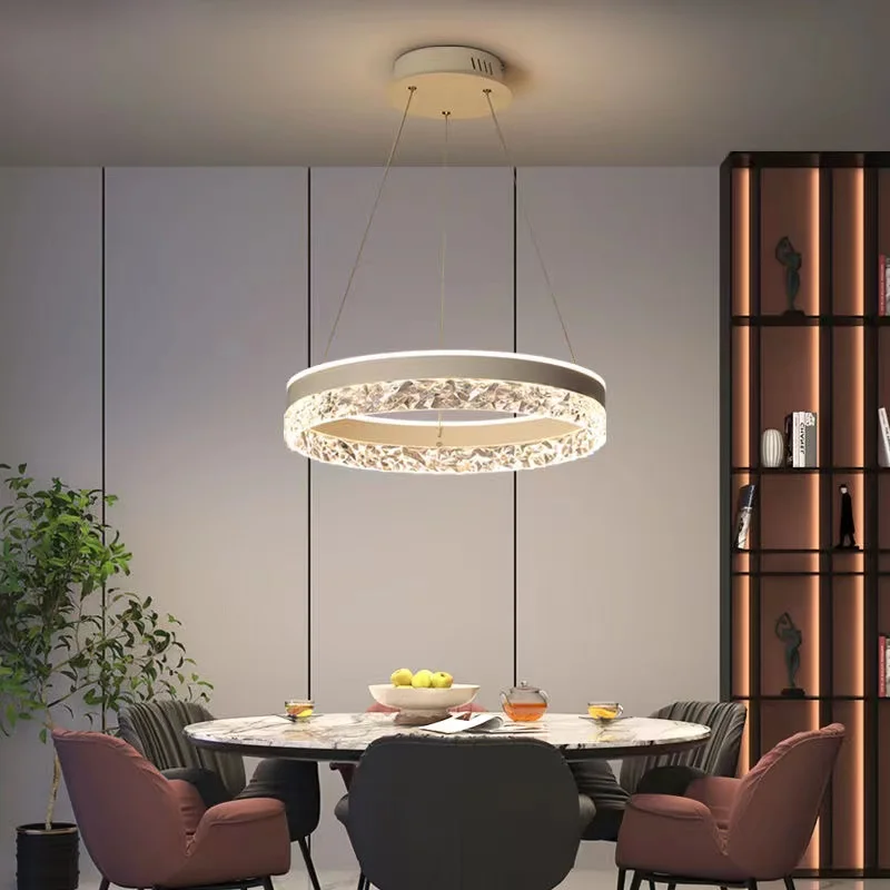 Modern Luxury Crystal LED Pend - Interior Design Hall 评论和价格