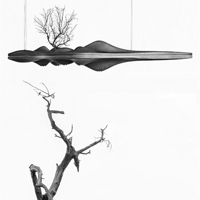 Wabi Sabi Wood Sculptural Moun - Interior Design Hall 评论和价格
