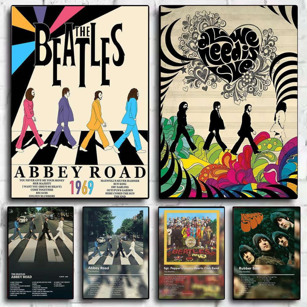 Pop Band T-The Beatles Poster  - Interior Design Minimalist 评论和价格