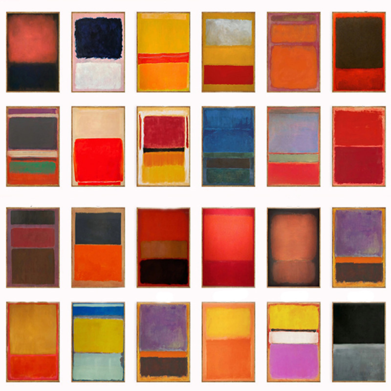 Wall Decor, Mark Rothko Poster - Interior Design Minimalist 评论和价格